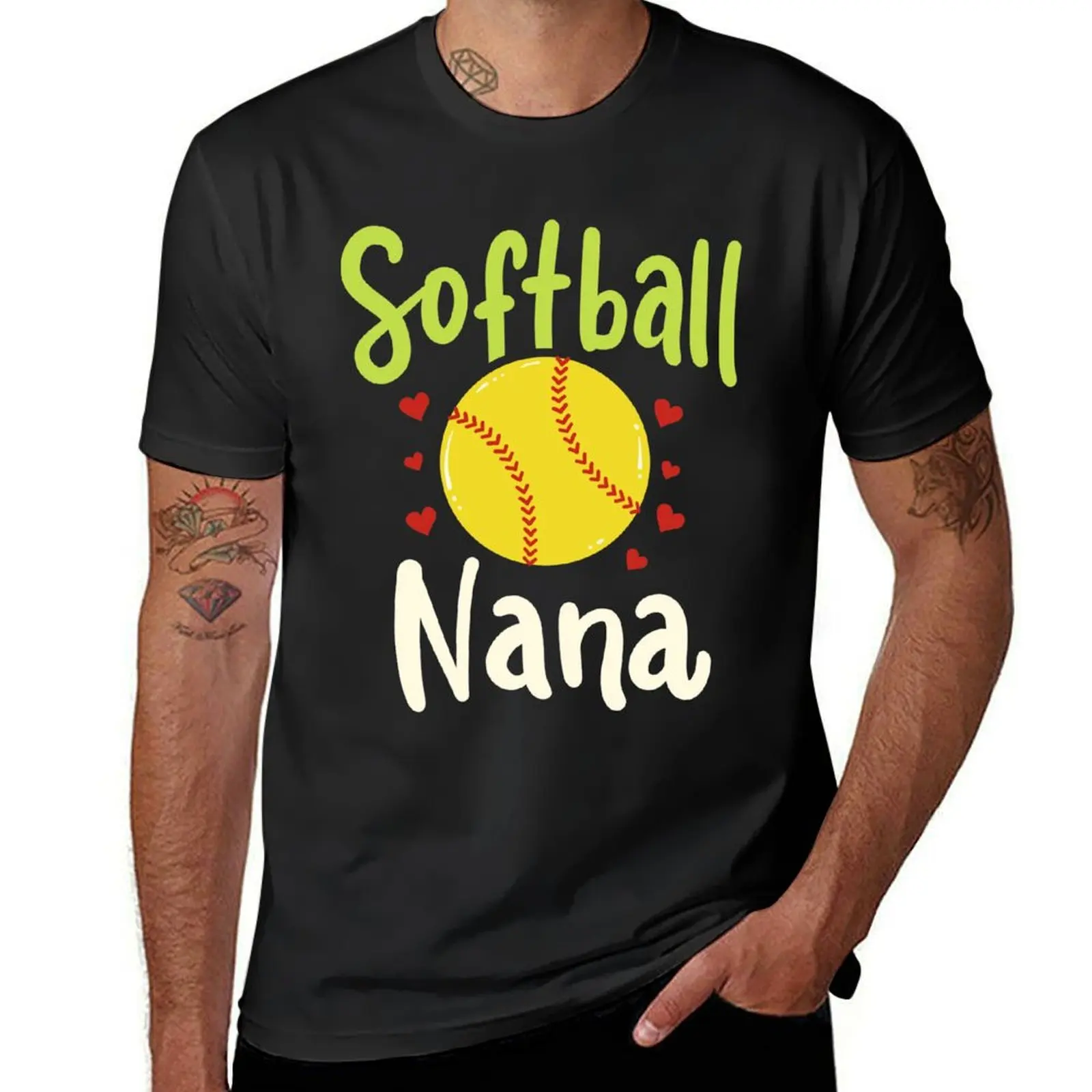 

Softball Grandma Grandmother T-shirt customs quick-drying shirts graphic tees cute tops t shirts for men graphic