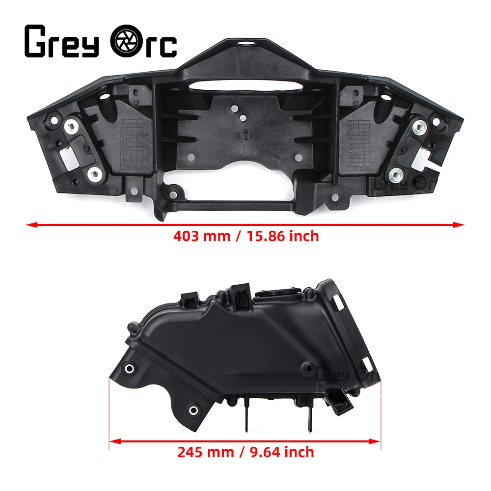 Ram Air Intake Tube Duct Cover Fairing ABS Plastic With Headlight