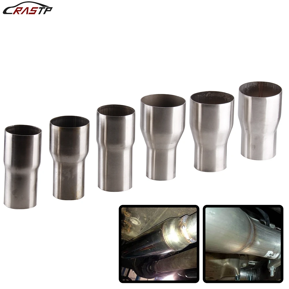 NewStainlessSteelCarExhaustReducerConnectorPipeTubeAdapter