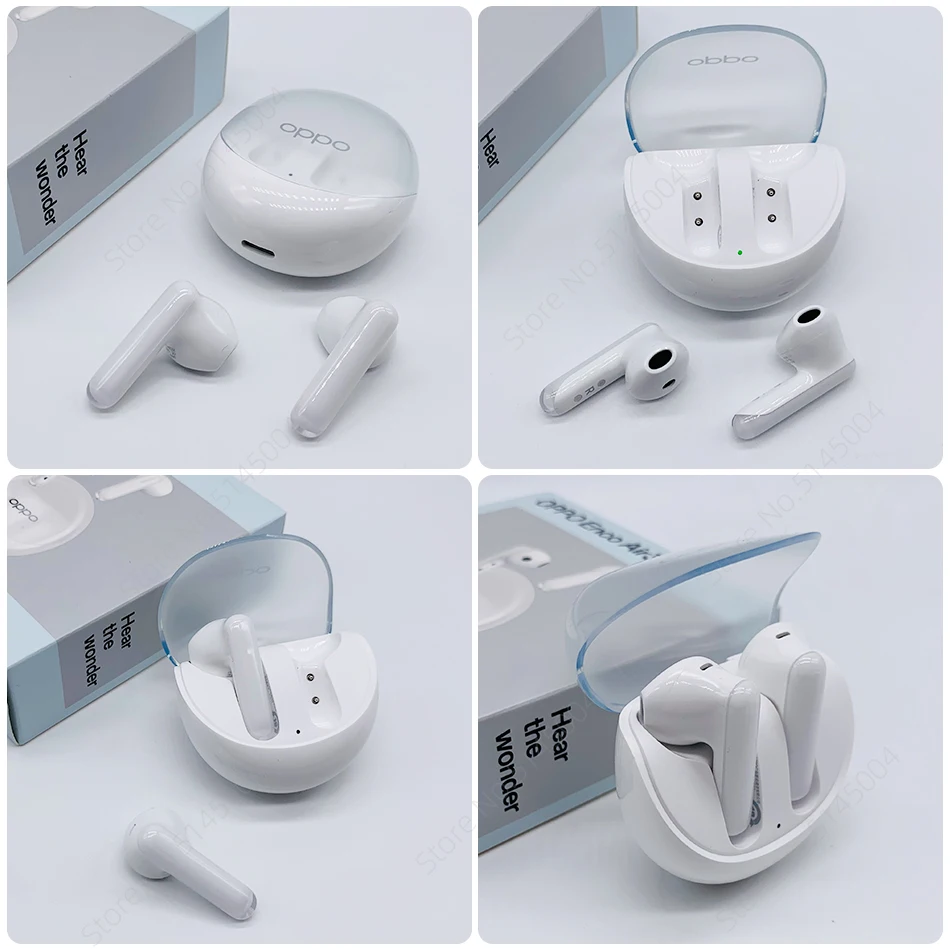 OPPO Enco Buds-auriculares inalámbricos con Bluetooth, dispositivo de audio  con cancelación de ruido, llamadas, para ios y Android, Air Lite ETI81,  tipo C, IP54 - AliExpress