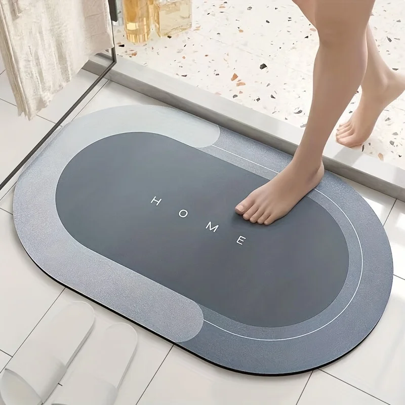 Super Non-slip Bathroom Mats Absorbent Quick-drying Mats Diatomaceous Earth Non-slip Foot Bathroom Bathtub