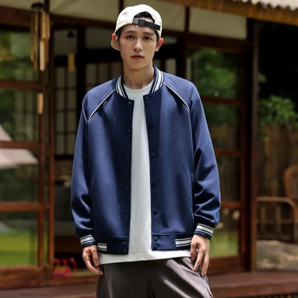 Vintage Trendy Cotton Baseball Uniform Round Neck Jacket Sports Shirt From China Perfect For Sports And Casual Wear