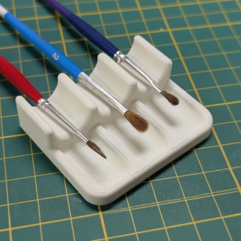 1pc Plastic Brush Holder,Easy to Clean, Convenient to Carry, Space-Saving Watercolor and Acrylic Oil Painting Brush Storage Box