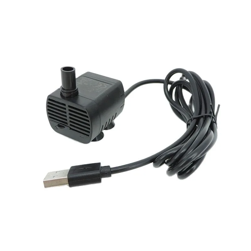 

5V USB Mini Water Pump Fish Tank Fountain Aquarium Filter Low Noise Brushless Motor Submersible For Cat Dog Bowl Dispenser Pet m