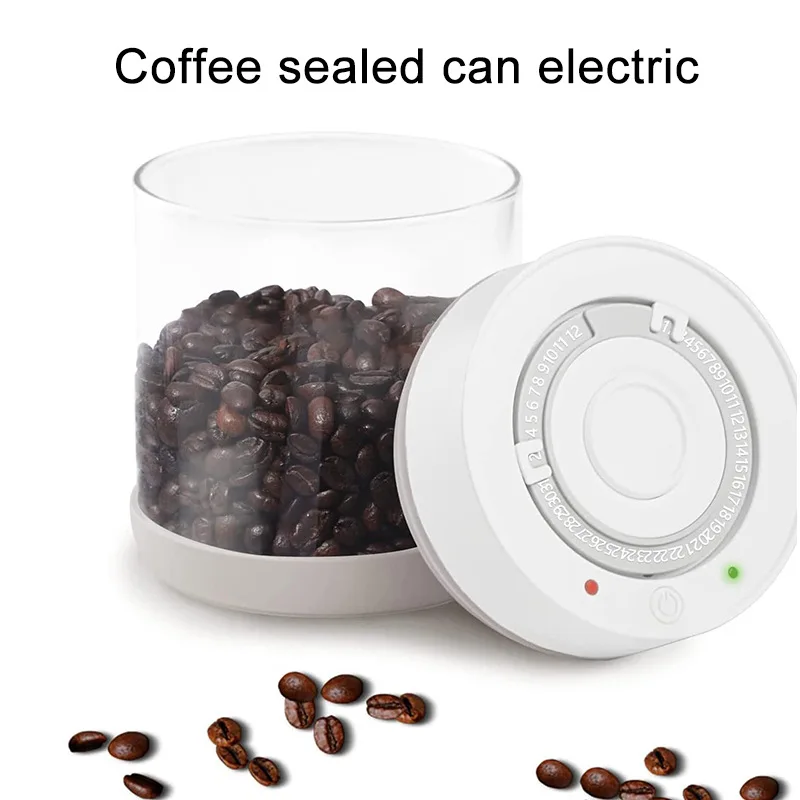 Coffee Beans Tea 600/950ml Airtight Container Useful Convenient Sealed Tank Electric Vacuum Airtight Jar for Home 3