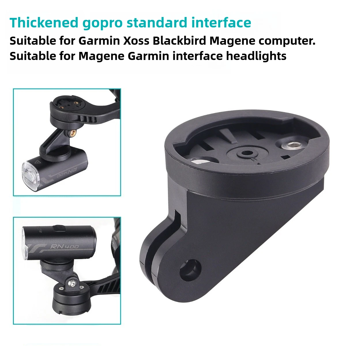 Garmin GoPro Combo Mount Holder Bracket Quick Release Camera Headlight Adapter Bike Fixing Base Accessory