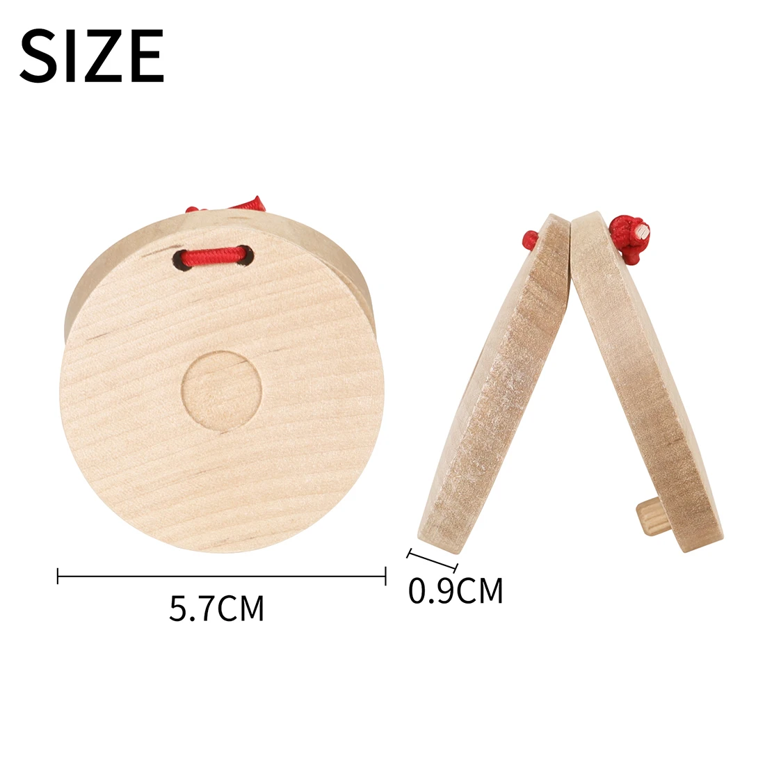 SLADE Children Music Enlightenment Orff Wooden Soundboard Wooden Castanets Rhythm Castanets for Kid Early Music Educational Gift