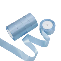 Elegant 4cm Satin Ribbon for Gifts & Crafts - 25 Yards (Sky blue)