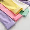 2025 Kids Girl Pants Spring Autumn Candy Color Elastic Pencil Trousers Child Solid Leggings For 2-11Y Children Clothing 6