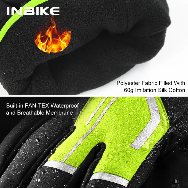  INBIKE - Guantes de gel para bicicleta de invierno con pantalla  táctil para hombre : Ropa, Zapatos y Joyería