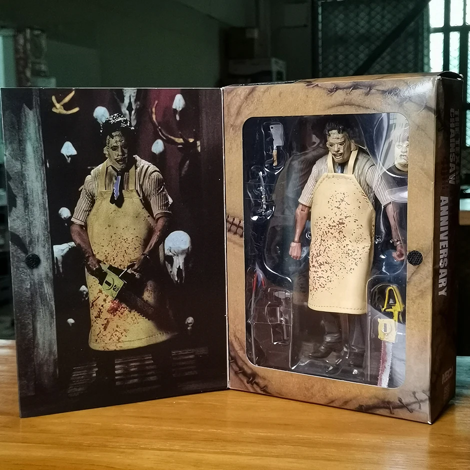 Neca Leatherface Pvc Action Figure Modello Da Collezione Giocattolo 7 "18Cm