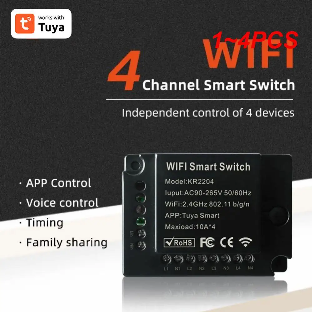 Tuya Smart Life Wifi Switch Relè Breaker Module Home Alexa Echo Voice Control Smart Lighting Timer Switch