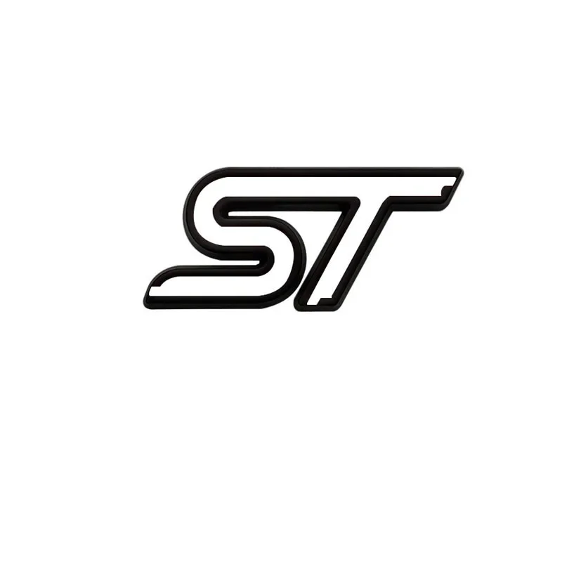 3D Metal ST Logo Car Steering Wheel Emblem Sticker Accessories