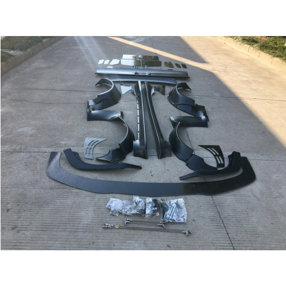 RB Style Side Skirt Lip For Scion FR-S, Subaru BRZ, Toyota GT86 - PU Rocker Panel Extension, Unpainted