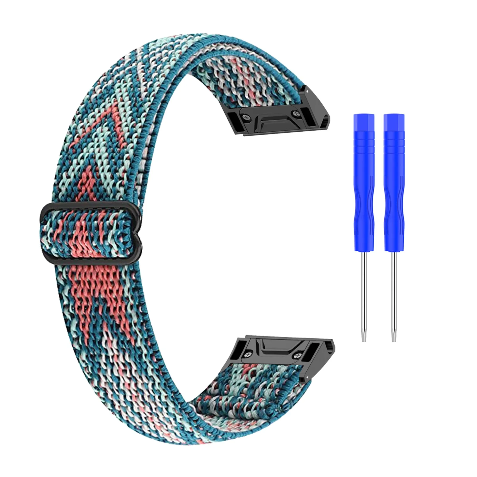 20mm 22mm 26mm Watchbands ForGarmin Fenix Series 7 6 5 7s 6s 5s 7x 6x 5x Nylon Elastic Adjustable Smart Watch Strap Wristband