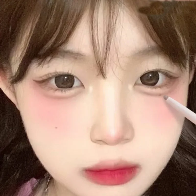 Double Head Lying Silkworm Pen Silkworm Highlight Crease Pencil Diamond Glitter Matte Brightening Shadow Eyeliner Pen Aegyo-sal eyeshadow pen,makeup pen