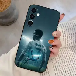 R - Ronaldo Themed Soft Black Phone Case - Football Inspired Design - Samsung a41 (Z1)