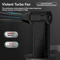 130000RPM 7.4V 4000mAh Mini Turbo Jet Fan Portable Air Blower Turbofan Brushless Blower Wireless Super Powerful Wireless Blower 2