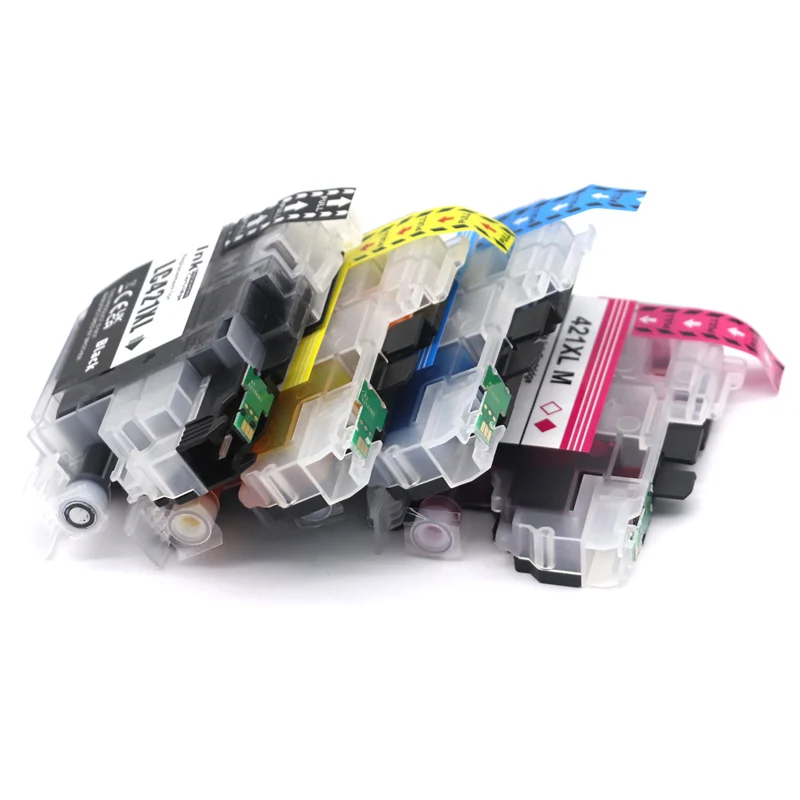 Cartucho de Tinta da Impressora de Alta Capacidade Compatível para Brother Dcp-j1050dw Mfc-j1010dw Lc421xl Lc421 421xl - Imagem 2