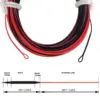 Aventik Full Fast Sinking Fly Fishing Line Weight Forward Taper Fly Line With 2pcs Welded Loop 6 IPS 90FT 2