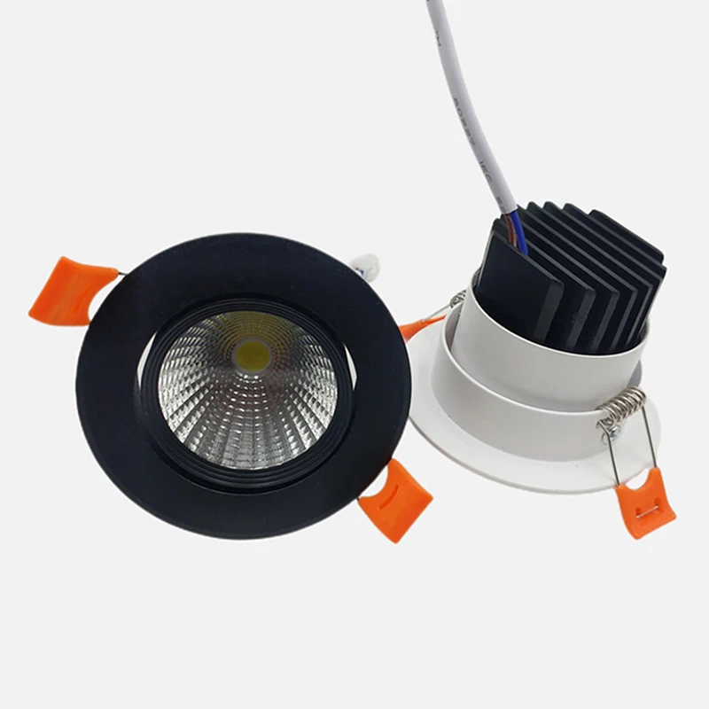 Dimmable Recessed COB LED Downlights 5W 7W 9W 12W 15W 18W LED Ceiling Lamps AC85~265V Ceiling Spot Lights Indoor Lighting