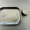 Balck Herb Spice Grinder Rolling Tray Combo 1