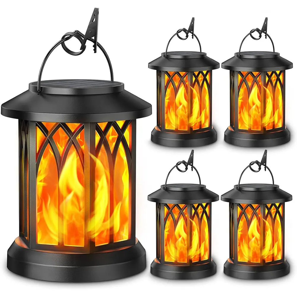 Solar Lights Flickering Flames Outdoor Lights Waterproof Solar Powered Hanging Landscape Light Garden Yard Porch Lawn Decor solar spot light solar decoration light solar lights solar torch lights solar fairy lights garden light
