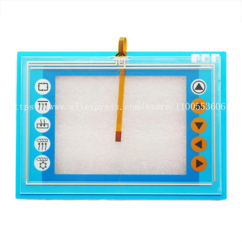

New Touch Screen Panel Glass Digitizer + Protective Film Overlay For B&R 4PP045.0571-K01 Rev.E0