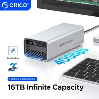 ORICO 16TB External SSD Storage Expansion Doching USB4 40Gbps RAID 0/1/5/JBOD Desktop Portable High-Speed Storage for PC Laptop 1