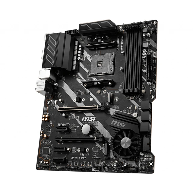 MSI carte mère 128GB AMD X570-A PRO DDR4 bricolage ordinateur de jeu carte mère X570 carte mère AM4 PCI4.0 4