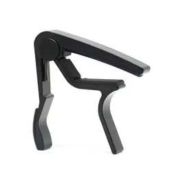 Premium Single-Handed Black Guitar Capo for Acoustic & Electric Guitars (Black)