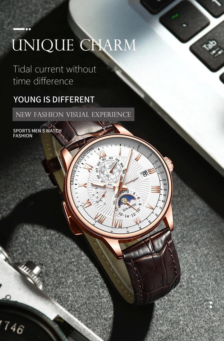 Swiss Brand POEDAGAR Men Watch Top Luxury Fashion Waterproof Luminous Date Clock Sport Watches Mens Business Quartz Wristwatch