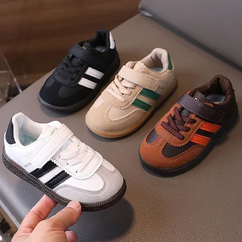 Kids PU Leather Sneakers 1