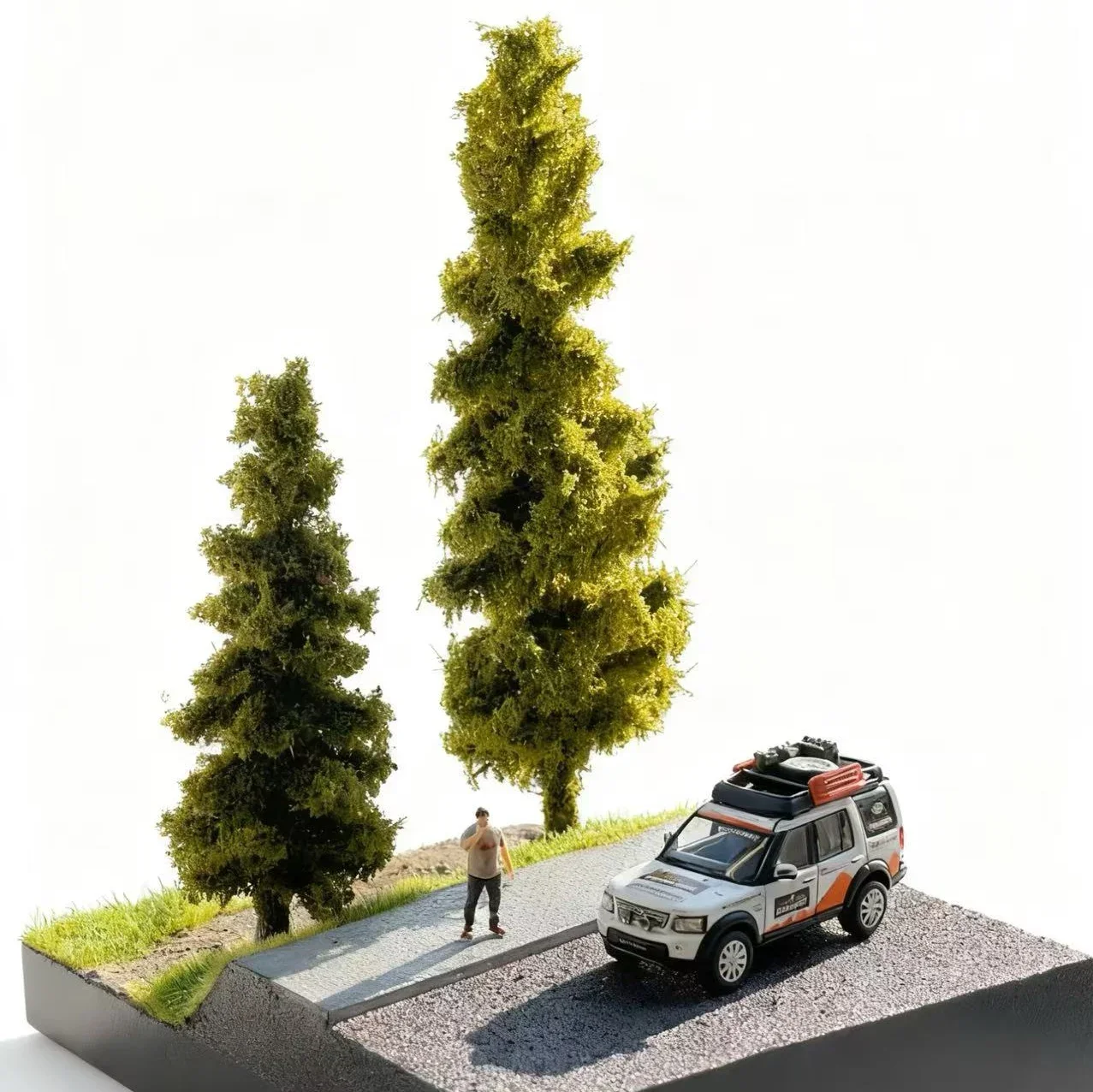 5개 14cm 인공 미니어처 소나무 DIY 모델링 식물 철도 기차 레이아웃/군사 전쟁 게임/조경/디오라마용