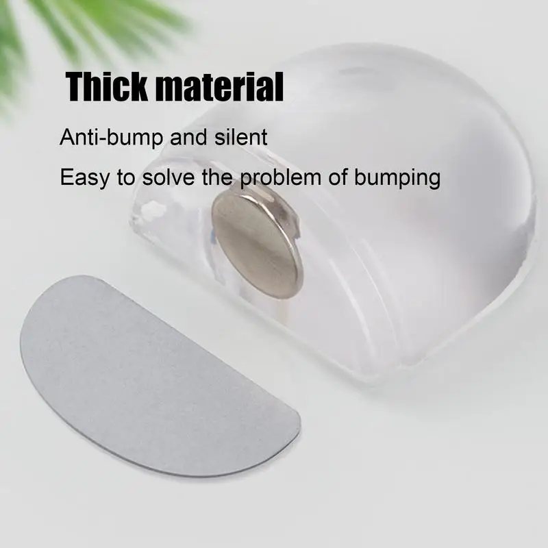 Silent Door Stop No Drilling Door Holder Anti-collision Stopper Holder For Home Workplace Indoor Floor Stopper