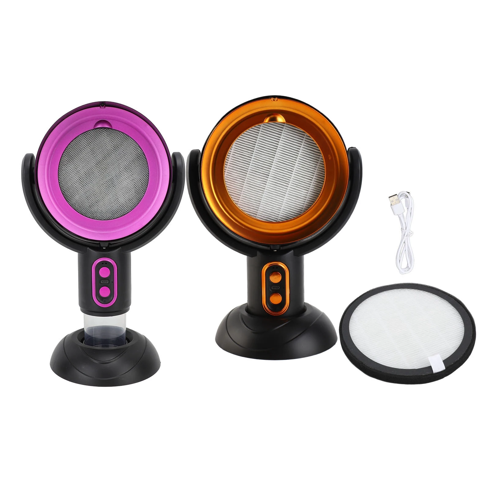 Portable Kitchen Exhaust Fan Desktop Hood Removable Filter 5V 8W Detachable Oil Storage Cup 2 Gears Speed Wind for Dormitories