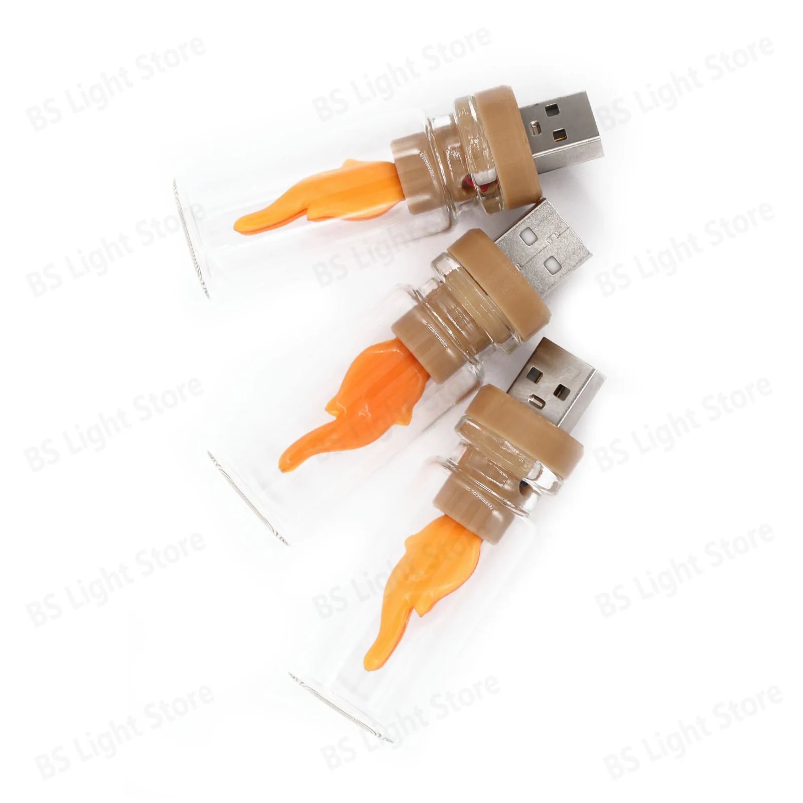 5V Led USB Flash Candles Edison Light Bulb Decoration Light Bulb Candle Lamp Yellow Night Light Holiday Decorative mini led