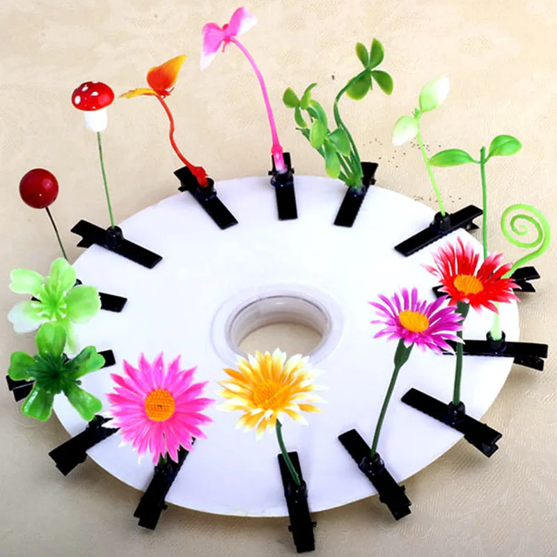 Fashion Little Grass Hair Clip Bean Sprout Plants Hair Card Stage Performance Headdress Children's Hair Accessories Wholesale