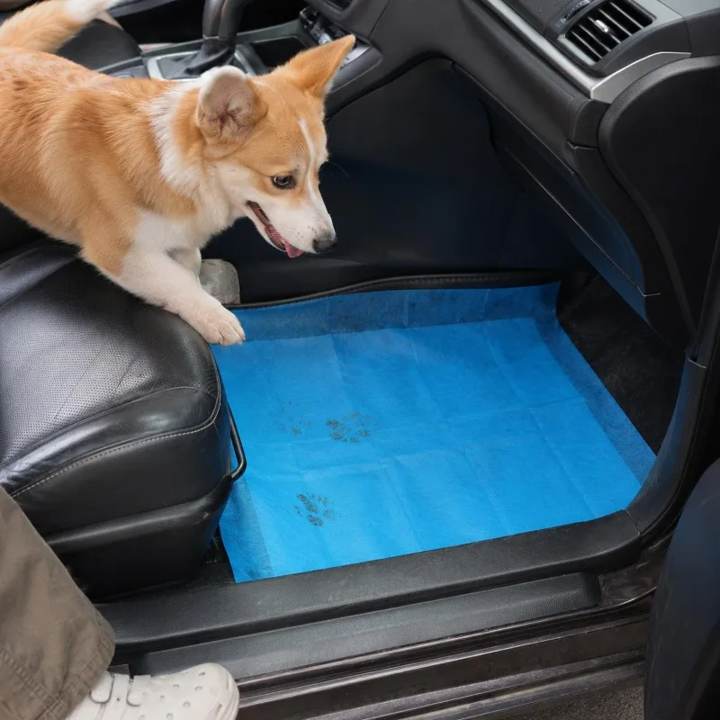 Tappetini Auto Monouso per Animali Domestici, Assorbenti per Fango e Neve, Protezione in Tessuto Non Tessuto, Accessorio per Interni Auto, 10-30 Pezzi - immagine 6