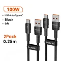 0.25m Black 2Pcs
