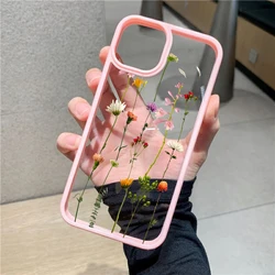 Elegant Pink Floral Shockproof Phone Case - Stylish Flower Design with Black Accents - iPhone 11 (Style 1)