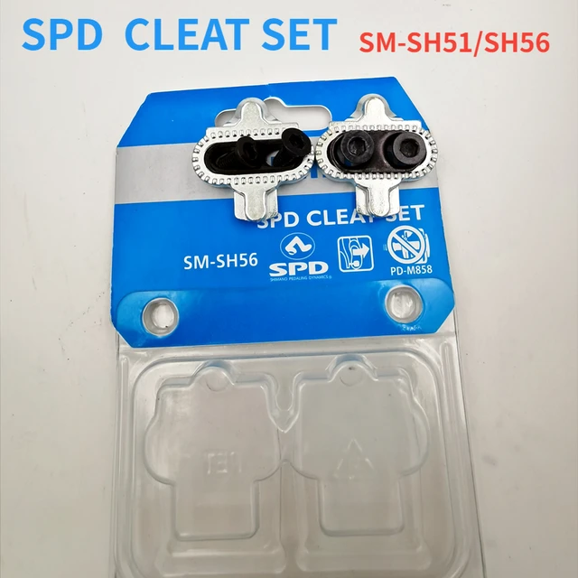 Shimano-calas de Pedal de bicicleta de montaña SPD SH56 SH51, tacos de  liberación única, aptos para pedales SPD de montaña, para M520, M515, M505,  M540 - AliExpress