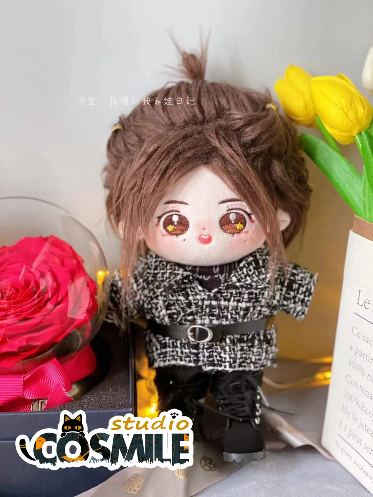 

WORD OF HONOR Zhou Zishu Xu Zhang Zhehan 20cm Plush Doll Stuffed Plushie Toy Body Dress up Collection Gift Sa