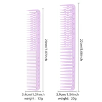 Peigne de barbier ultra-léger à double densité de 13 g, outil flexible résistant à la chaleur pour la coupe de cheveux et l'entretien de la barbe 6