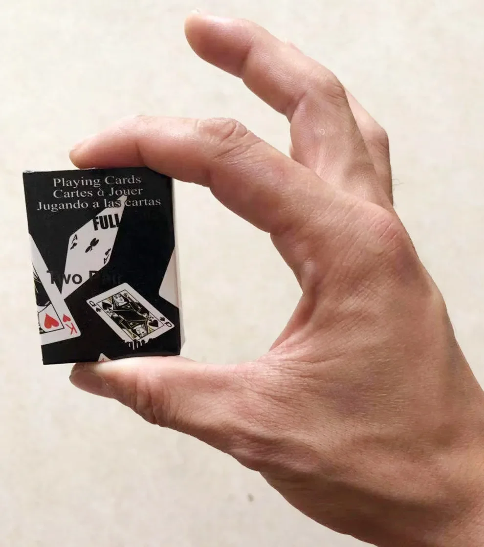 1 piece Mini Poker Cards Playing Game Creative Child Gift Outdoor Climbing Travel Accessories 5.3*3.8cm playing cards,poker set