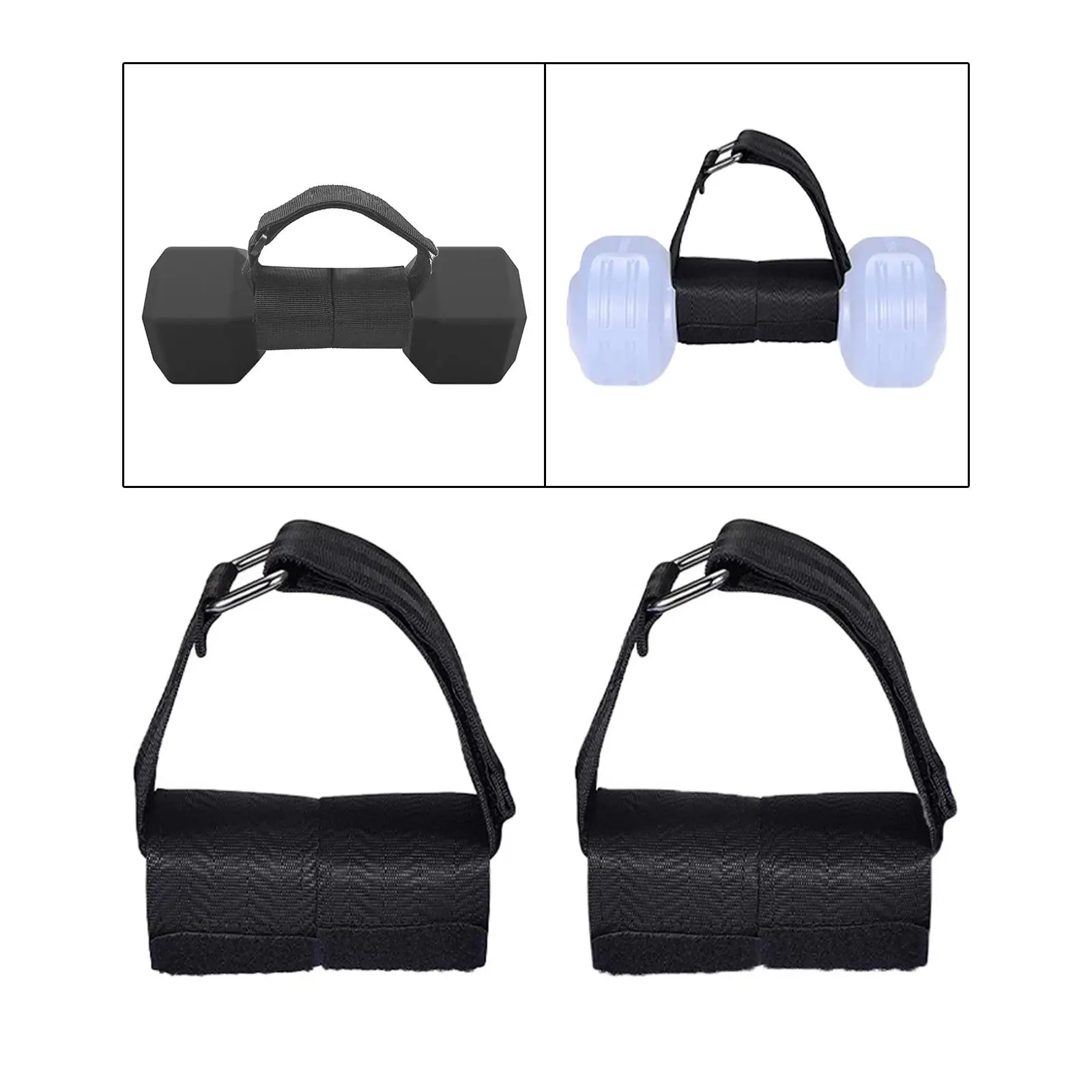 2Pcs Adjustable Weight Dumbbell Ankle Straps Durable Dumbbell Attachment for Equipment Bodybuilding Exerciser Gym Training