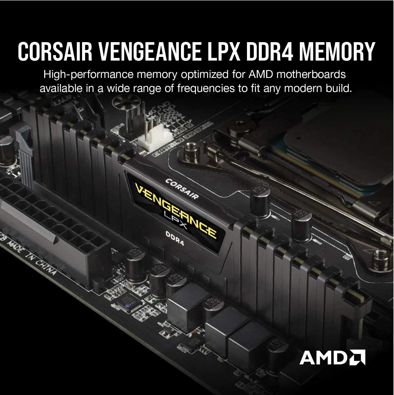 Desktop RAM Memory Desktop Memory Corsair VENGEANCE LPX DDR4 RAM 16GB 3200MHz CL16 Intel XMP 2.0