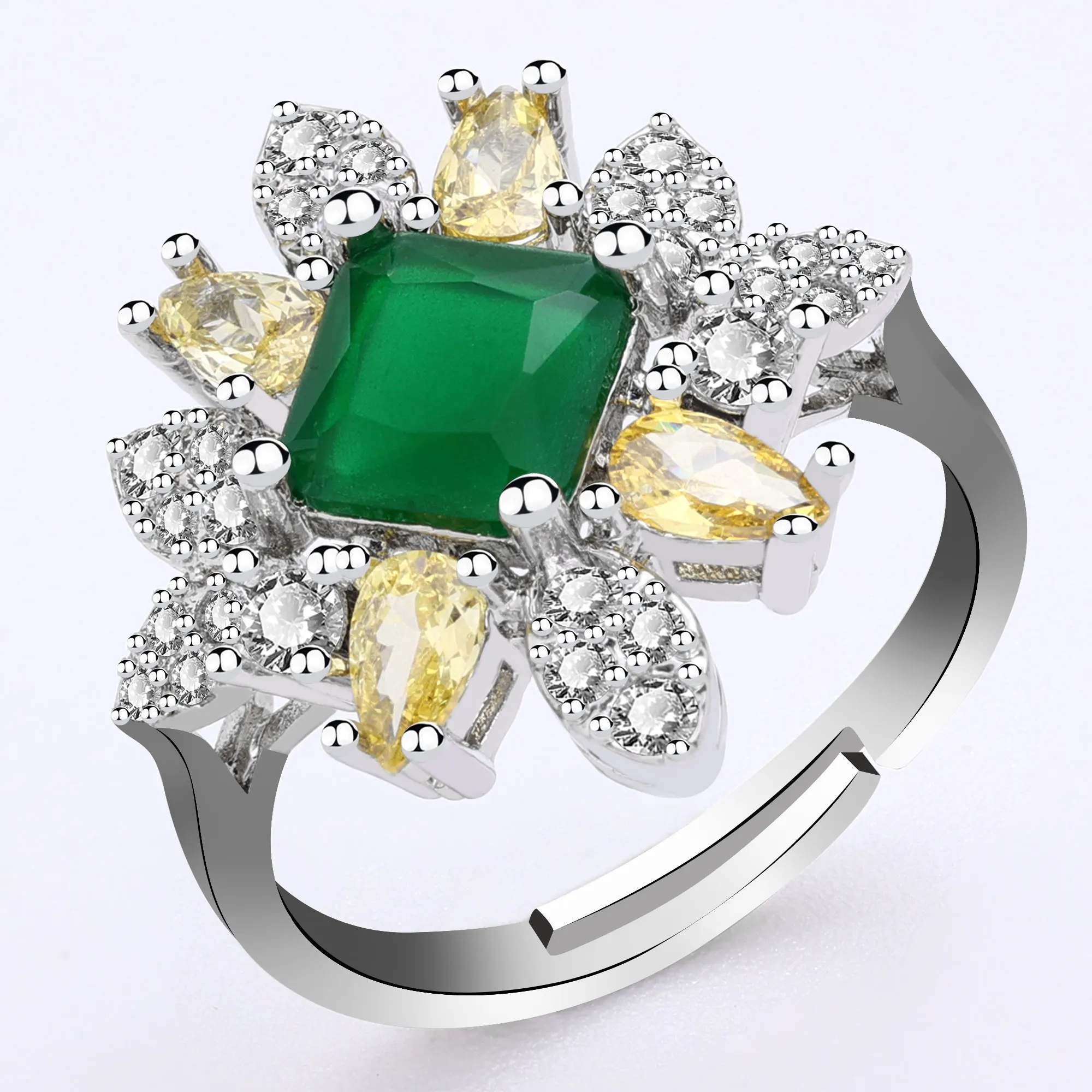 طقم مجوهرات زركون عرائسي ٤ قطع