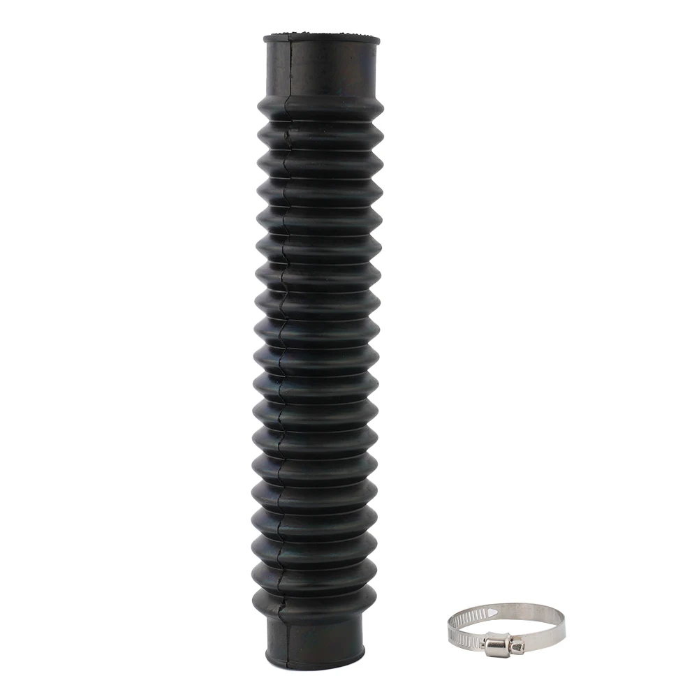 Durable Autobike Air Filter Hose Flexible Hose Black Cold Air Intake Exhaust Pipe Protective Cover Expandable 15-30cm Motorcycle