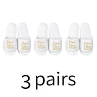 Spanish Letters "novia" & "dama de honor" Embroidery Cozy Slippers Home Indoor Flats For Bride & Bridesmaids, Wedding Party - Image 4